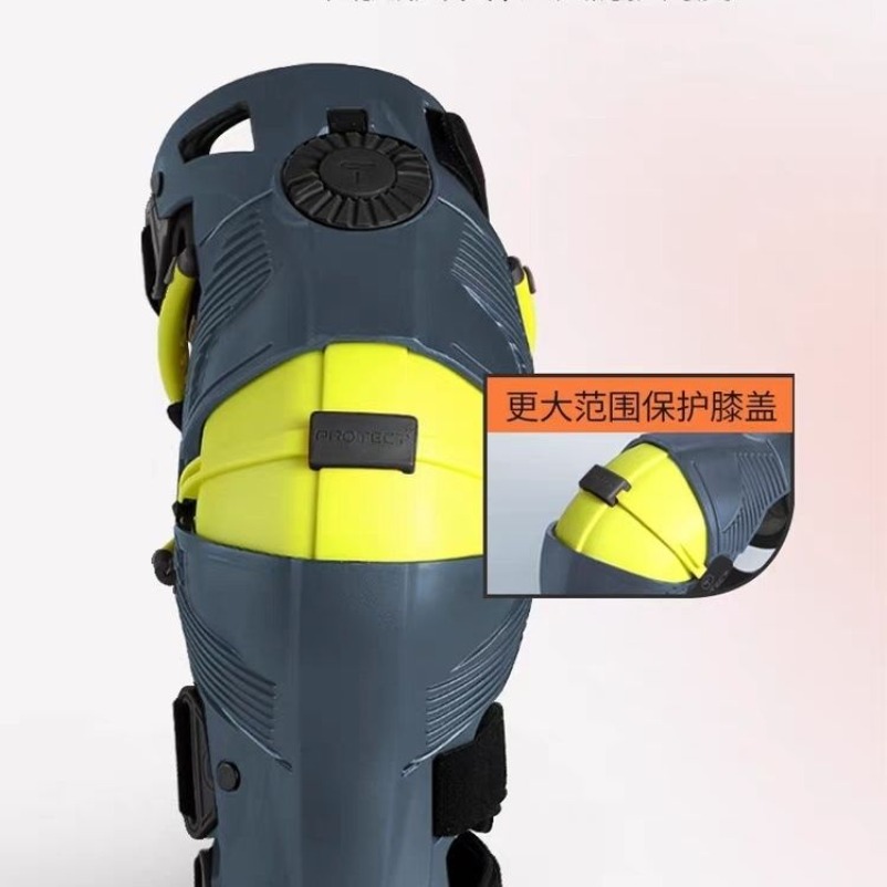Riding Gear - オフロードバイク用、膝を保護する外骨格型プロテクター。男性用、全天候対応の転倒防止バイク用プロテクター。
