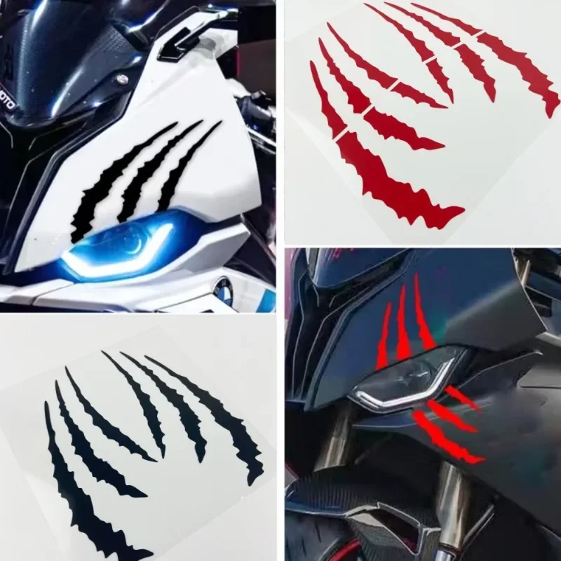 モンスターの爪のデザインが施されたステッカー2枚セット。バイ - Motorcycle Helmets のレビューと価格