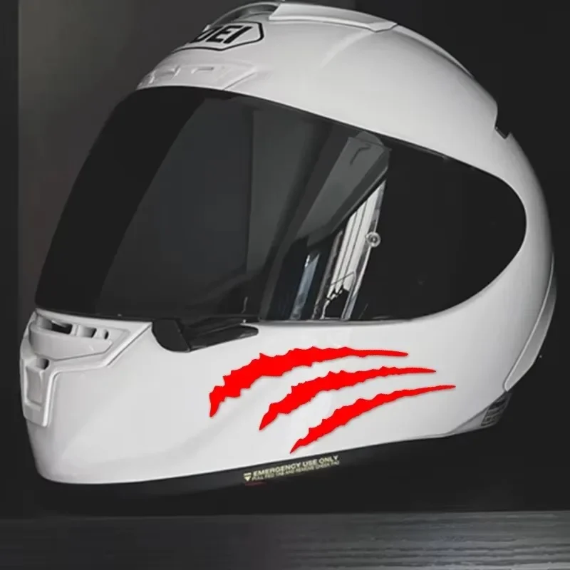 モンスターの爪のデザインが施されたステッカー2枚セット。バイ - Motorcycle Helmets のレビューと価格