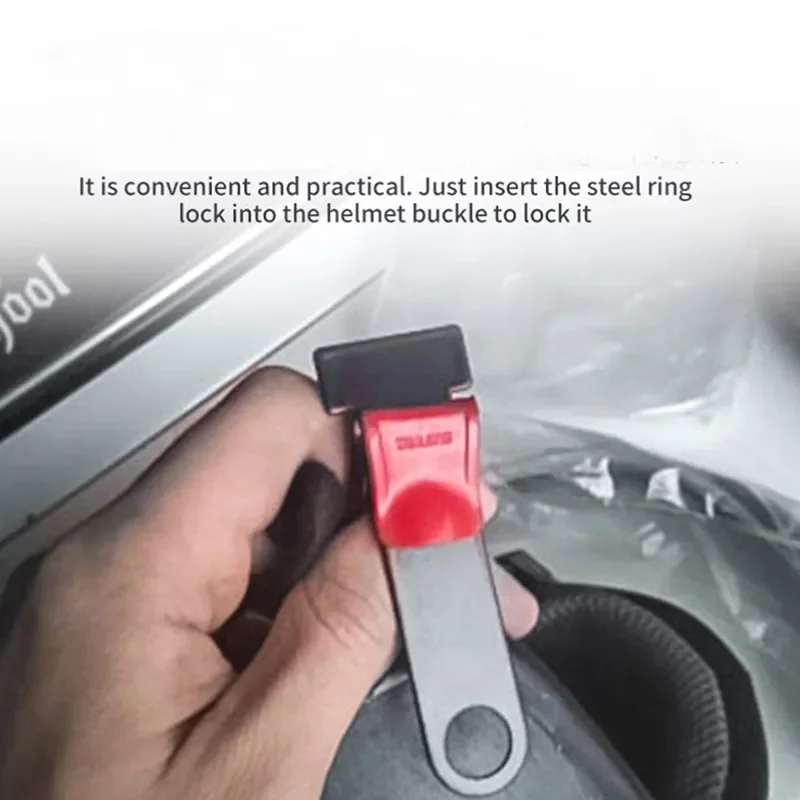 盗難防止機能付きバイク用ヘルメットロック、ワンタッチで着脱可 - Quick Release Buckle Motorcycle Helmet のレビューと価格