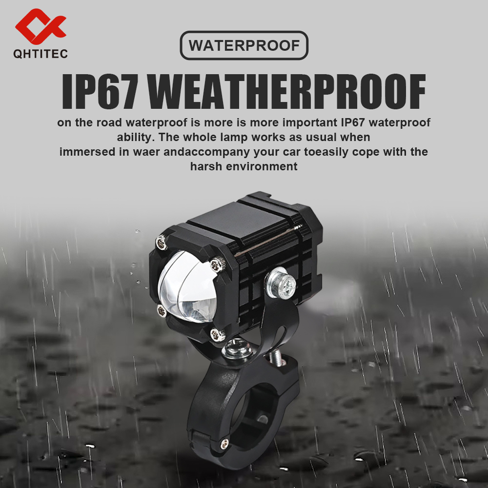 オートバイLED補助灯IP67防水ミニドライビングフォグライ - Universal Motorcycle Led Headlight Projector のレビューと価格