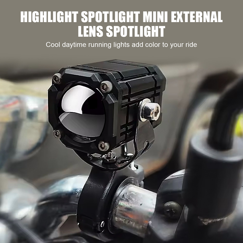 オートバイLED補助灯IP67防水ミニドライビングフォグライ - Universal Motorcycle Led Headlight Projector のレビューと価格