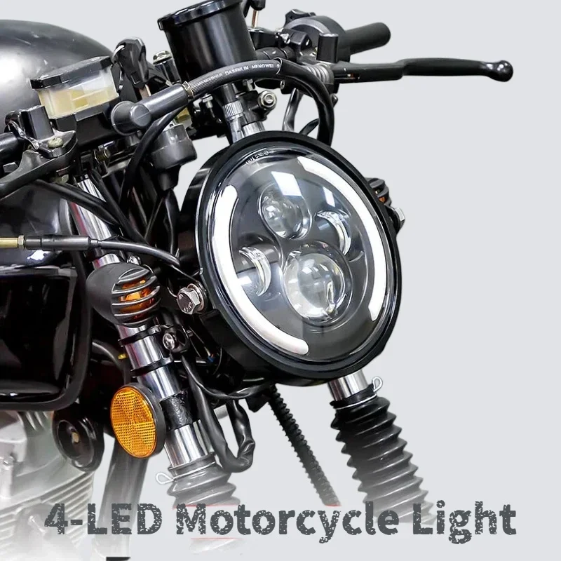 TCYATO 50W 7インチ（17.78cm）LEDヘッド - Universal Motorcycle Led Headlight Projector のレビューと価格