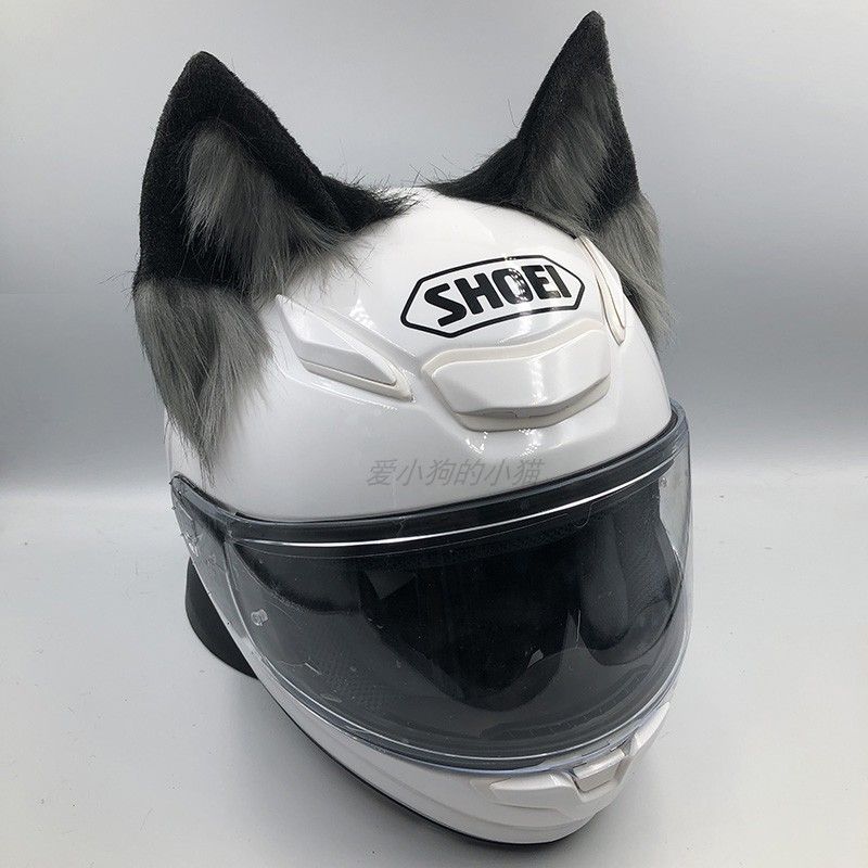 装飾的な犬の耳が付いたオートバイ・スキー用ヘルメット、男女ラ - Motorcycle Helmets のレビューと価格