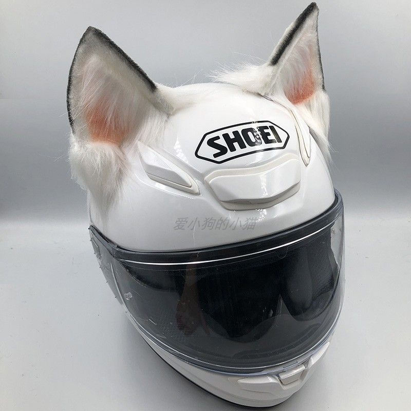 装飾的な犬の耳が付いたオートバイ・スキー用ヘルメット、男女ラ - Motorcycle Helmets のレビューと価格